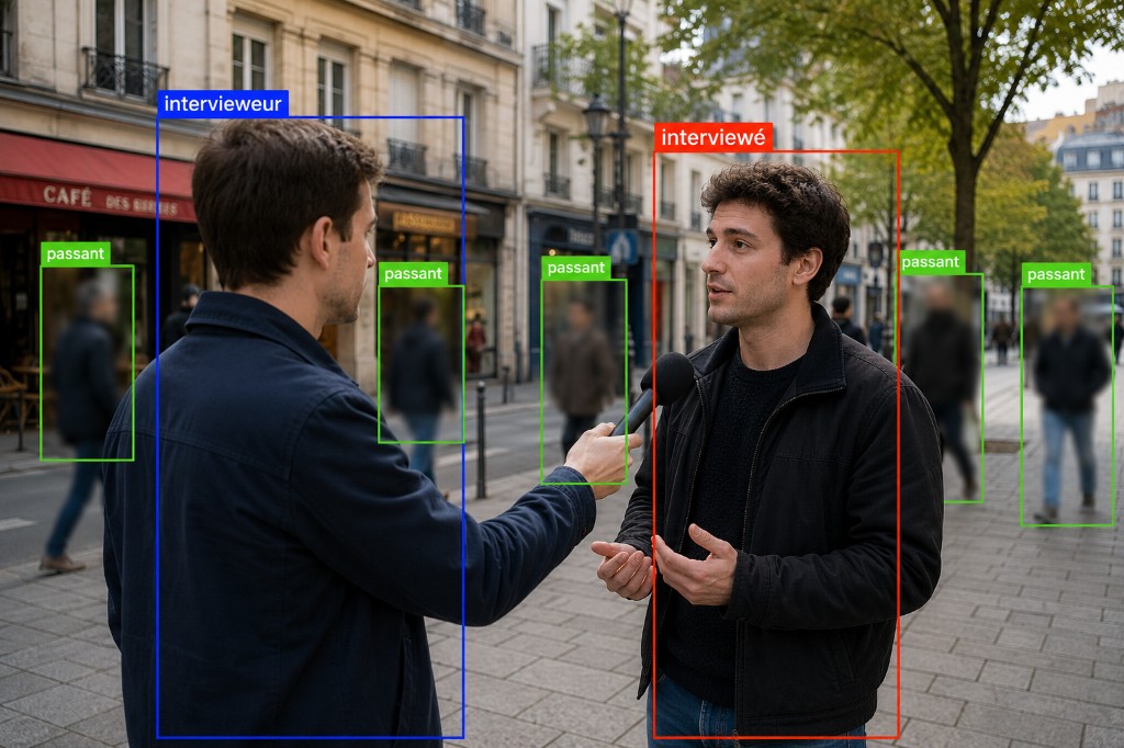 Flouter AI — role classification and selective passerby blurring