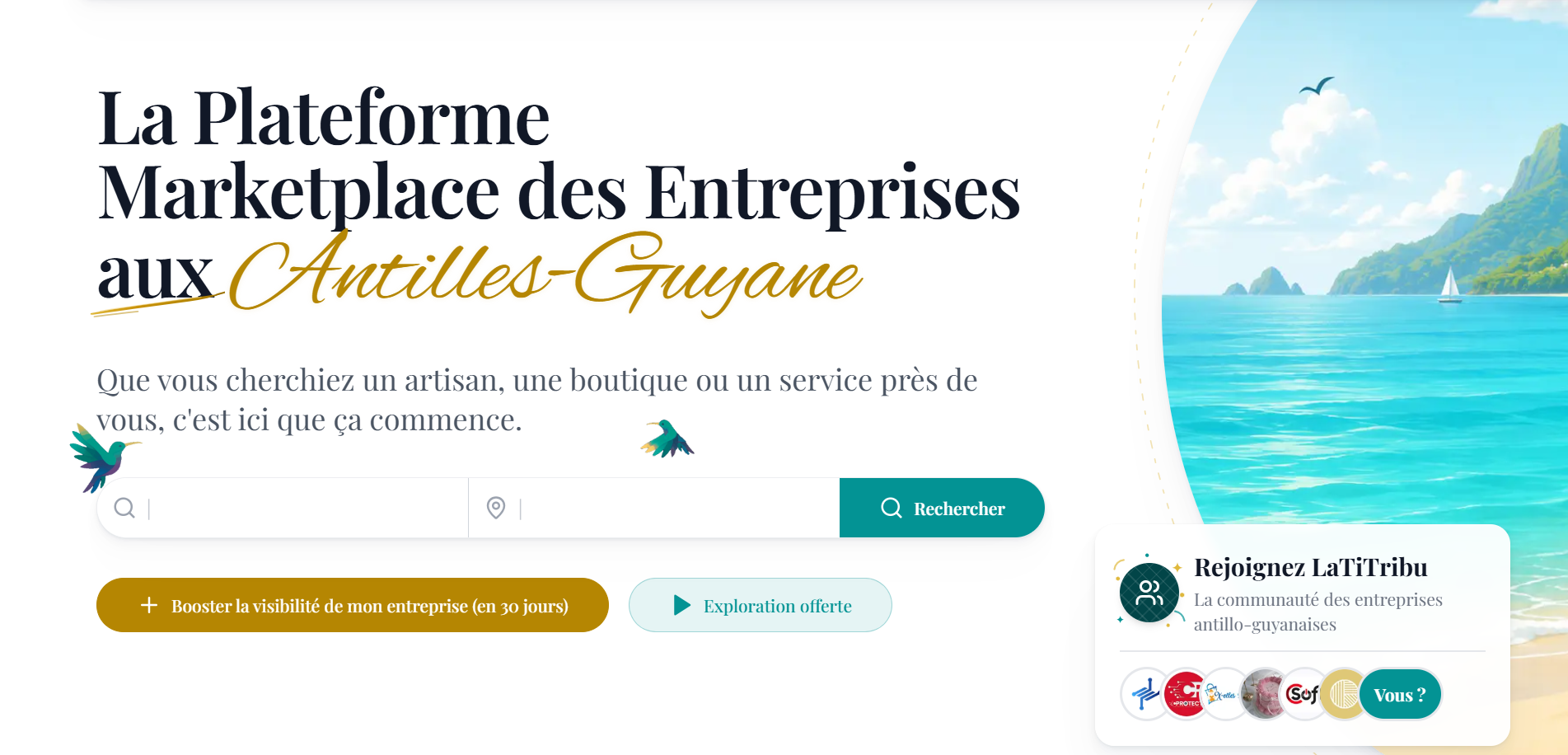 Marketplace Latitribu — Antilles-Guyane