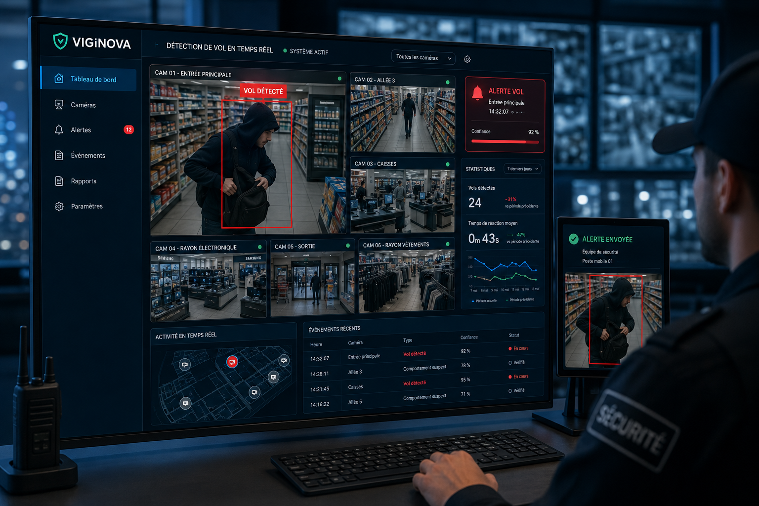 Plateforme de surveillance intelligente VigiNova